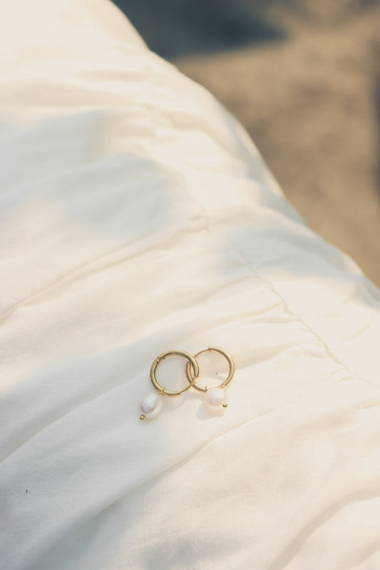 Lani Drop Pearl Earrings